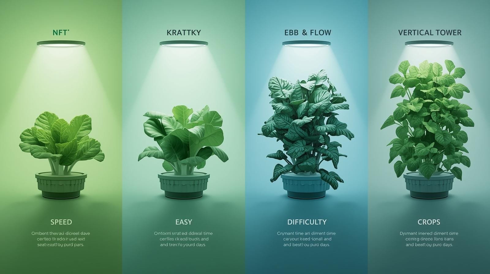 NFT hydroponic channels filled with lettuce plants