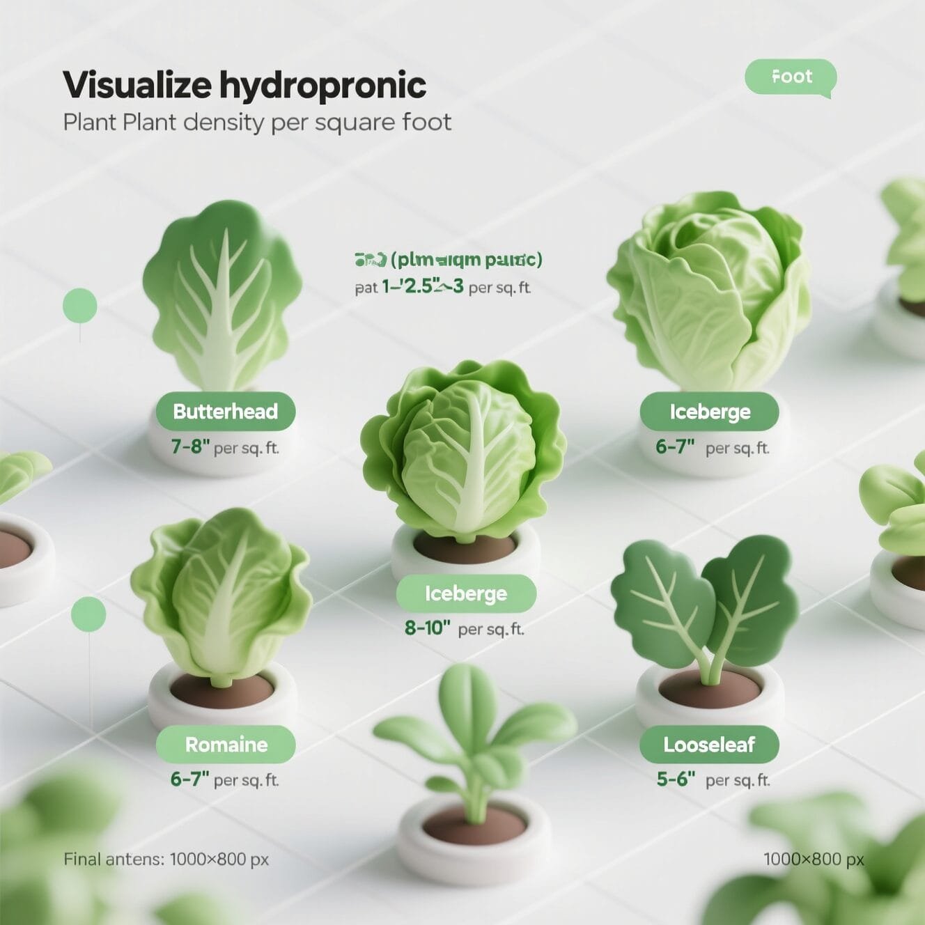 hydroponic lettuce spacing