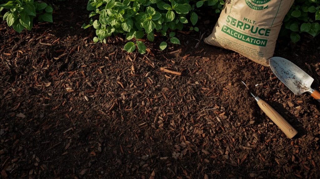 Mulch and substrate guide