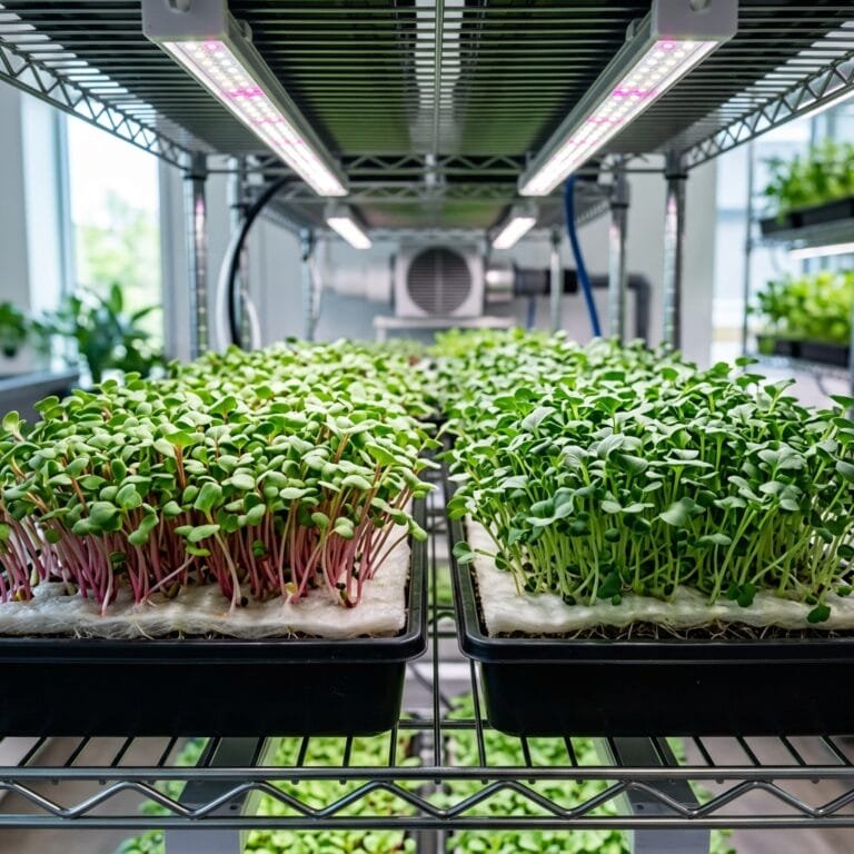 growing microgreens hydroponically
