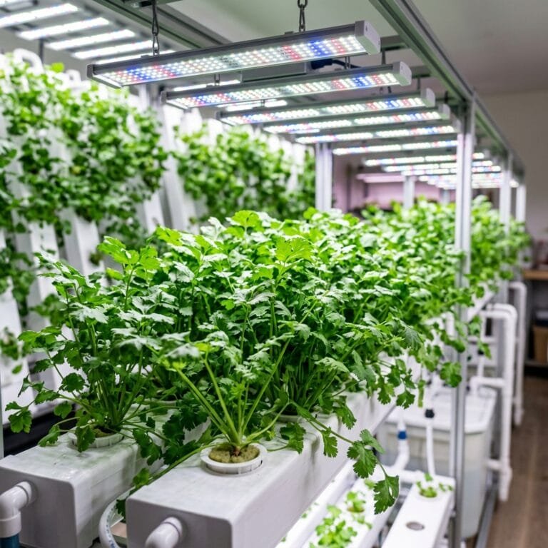 Grow hydroponic cilantro from seed