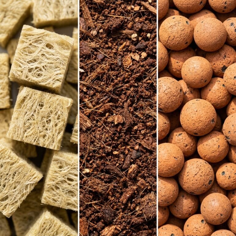 Rockwool vs Coco Coir vs Clay Pebbles: The Ultimate Hydroponic Media Guide